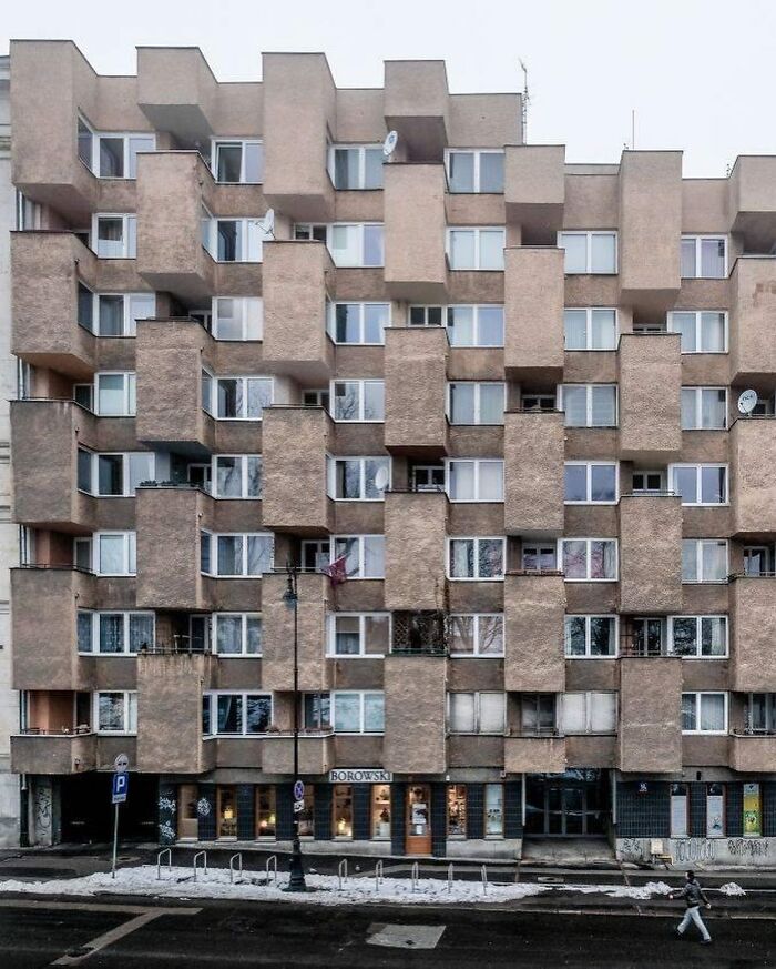 Apartment Building On Karowa Street, Warsaw, Poland Built In 1978
