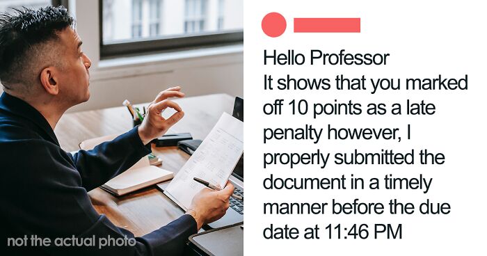 Student Questions Why They Received A Late Penalty When Their Assignment Was Submitted 14 Mins Before The Deadline, Shares Their Emails With The Professor
