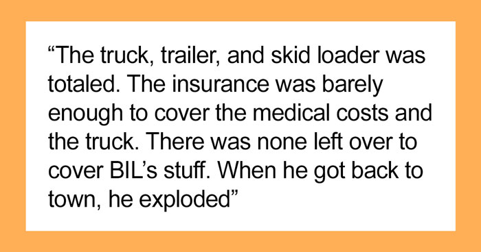 Man And His Dad Take BIL’s Equipment And Ruin It, Expect Him To Forgive Them Without Ever Compensating Him