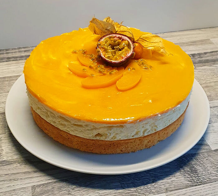 Let Me Brag Just A Tiny Little Bit About My Peach-Passionfruit-Cake