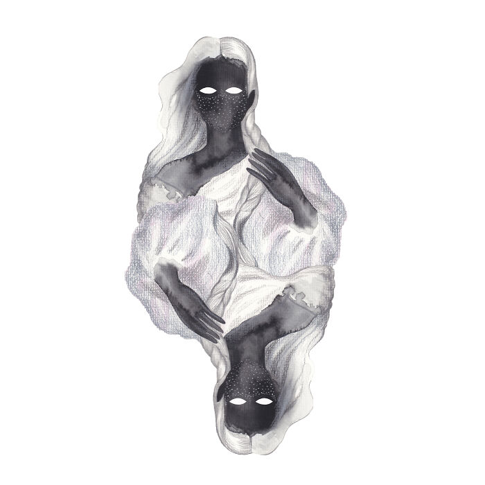 Watercolor Illustration: "Gemini"