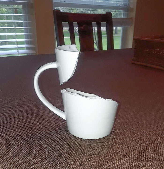 La forma en cómo se rompió mi taza