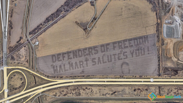 "Walmart Salutes You". Location: Bellevue, Nebraska, USA
