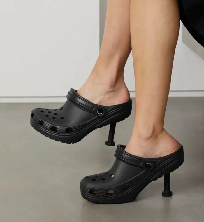 If You Want The Uncomfortableness Of Wearing Heels Combined With The Discomfort Of Plastic Crocs... This Is The Blister Factory For You