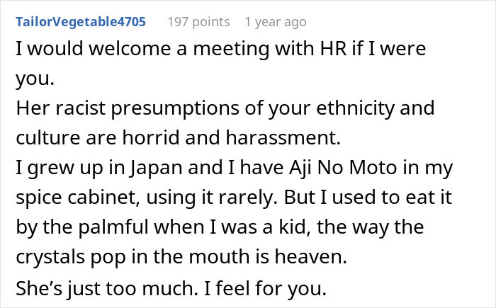 Woman Loses It After She Finds Out A Coworker's Meal She Helped Herself To Contained MSG, Takes Her To HR Woman Loses It After She Finds Out A Coworker's Meal She Helped Herself To Contained MSG, Takes Her To HR