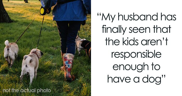 The Internet Praises This Genius Mom For Testing Her Husband And Kids To See If They Can Handle A Dog