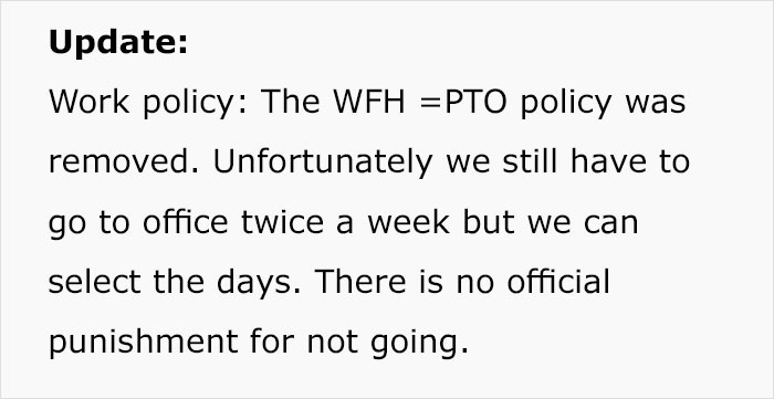 Manager Gets A Dose Of Malicious Compliance After Penalizing Team For Working From Home Manager Gets A Dose Of Malicious Compliance After Penalizing Team For Working From Home