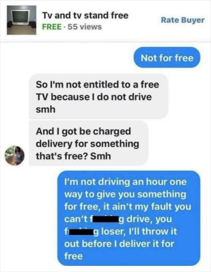 Can You Please Deliver That Free Item For Free? And I’ll Make You Feel Bad When You Decline. Smh