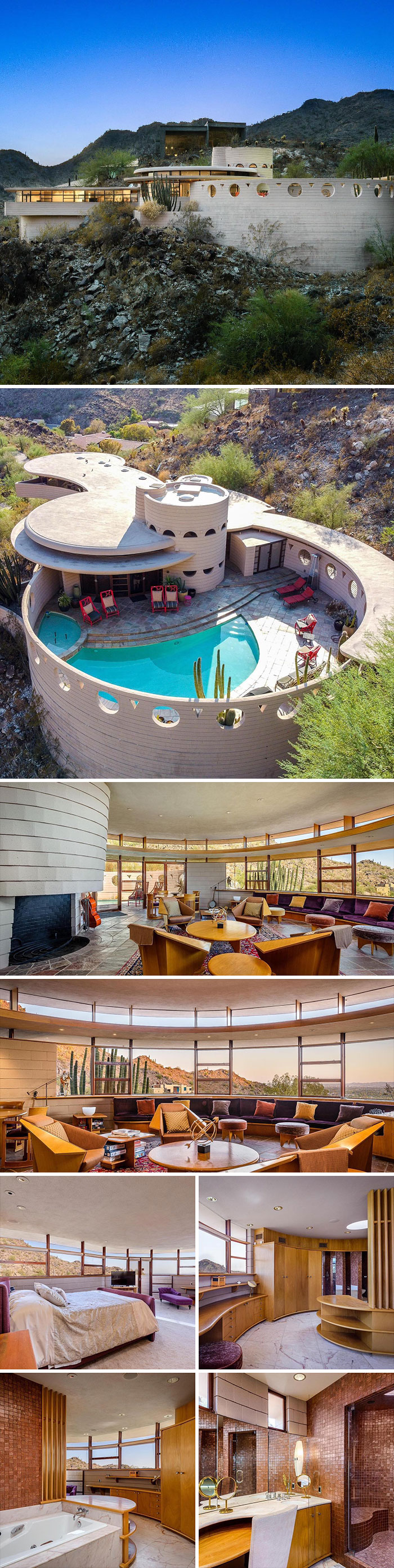 Frank Lloyd Wright’s Last Designed Home, Also Known As The “Circular Sun House” $8,950,000