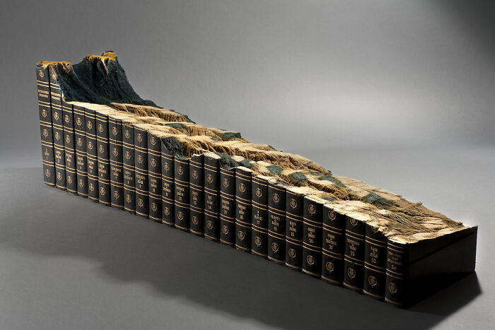 Carved Book Landscapes By Guy Laramee