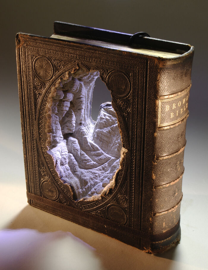 Carved Book Landscapes By Guy Laramee