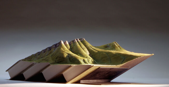 Carved Book Landscapes By Guy Laramee