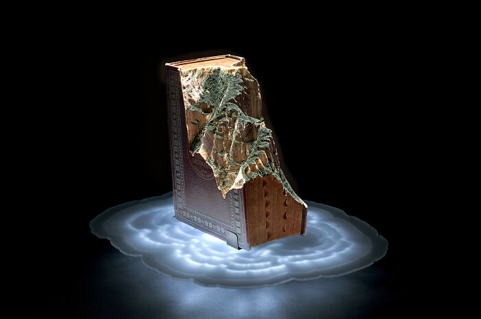 Carved Book Landscapes By Guy Laramee