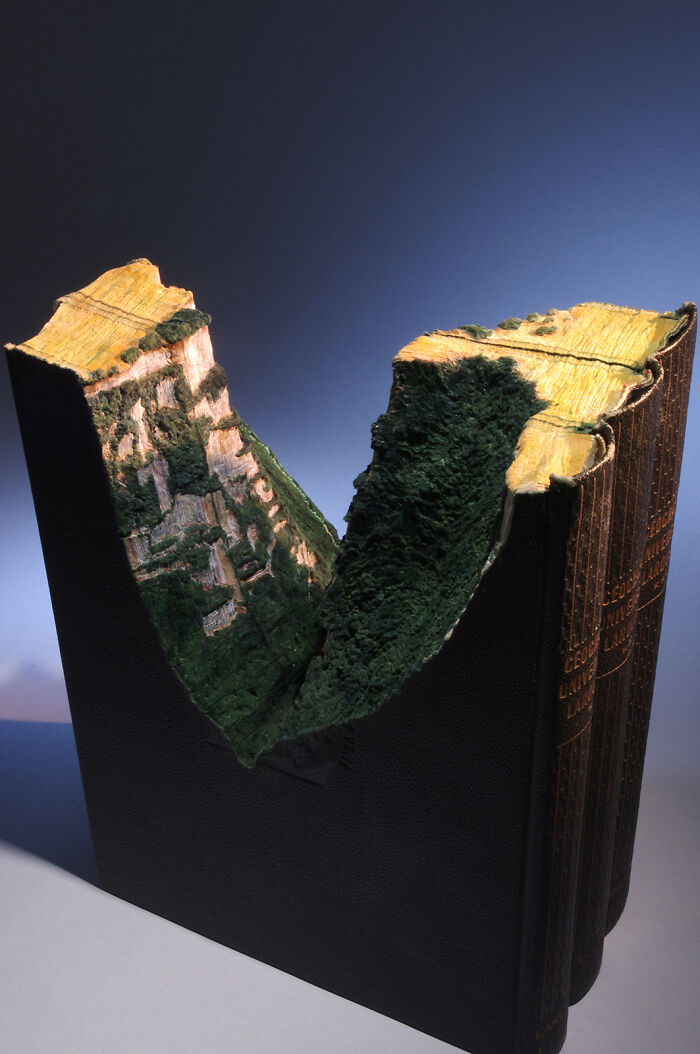 Carved Book Landscapes By Guy Laramee