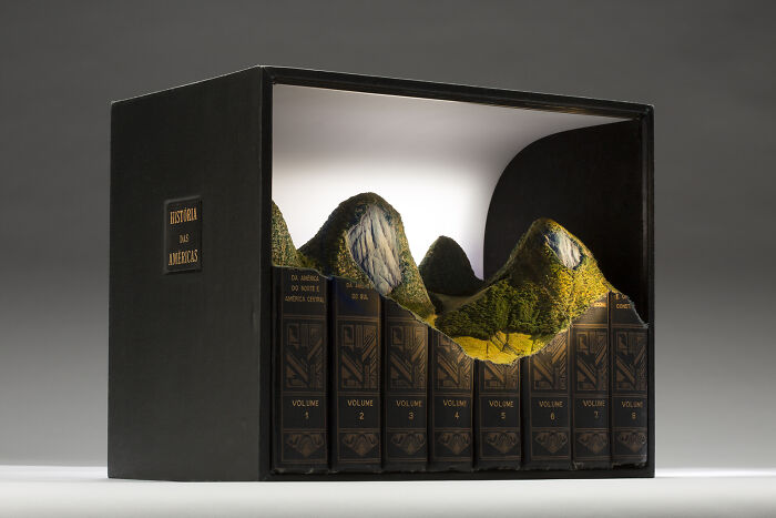 Carved Book Landscapes By Guy Laramee