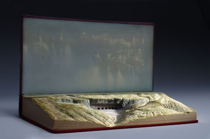 Carved Book Landscapes By Guy Laramee