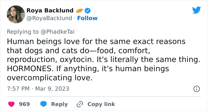 “Your Dog And Cat Do Not ‘Love’ You”: Person Attempts To ‘Debunk Myth’ On The Nature Of Pet-Owner Relationships, Gets Slammed Heavily In Return “Your Dog And Cat Do Not ‘Love’ You”: Person Attempts To ‘Debunk Myth’ On The Nature Of Pet-Owner Relationships, Gets Slammed Heavily In Return