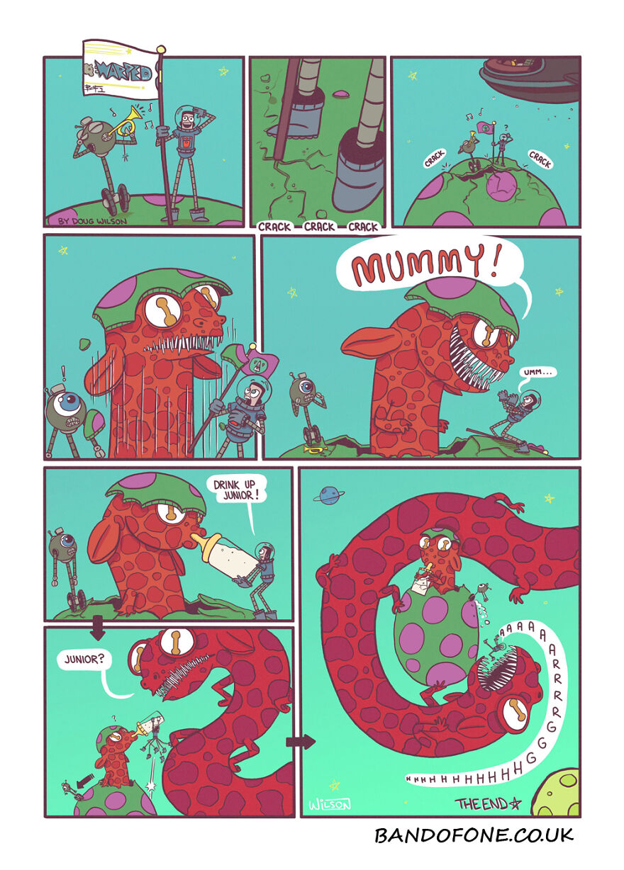 I Make Comics About A Doomed Spaceman And His Robot Side-Kick.