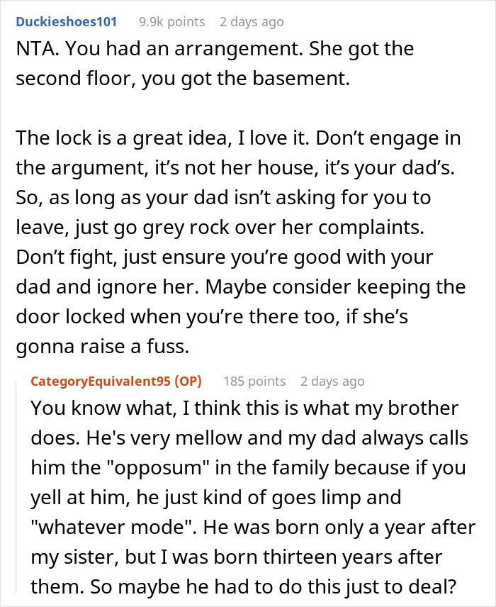 Mom Takes The Whole 2nd Floor For Her And Her 3 Kids, Leaves Sister With Horrible Basement, Drama Ensues When She Fixes It Up And Makes It Really Nice