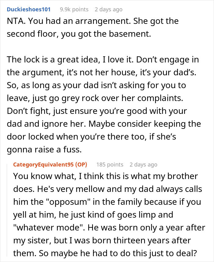 Mom Takes The Whole 2nd Floor For Her And Her 3 Kids, Leaves Sister With Horrible Basement, Drama Ensues When She Fixes It Up And Makes It Really Nice Mom Takes The Whole 2nd Floor For Her And Her 3 Kids, Leaves Sister With Horrible Basement, Drama Ensues When She Fixes It Up And Makes It Really Nice