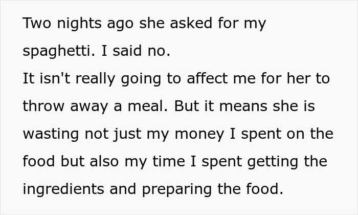 "Am I A Jerk For Letting My Roommate Go Hungry Because They Cannot Understand How Food Works?" "Am I A Jerk For Letting My Roommate Go Hungry Because They Cannot Understand How Food Works?"