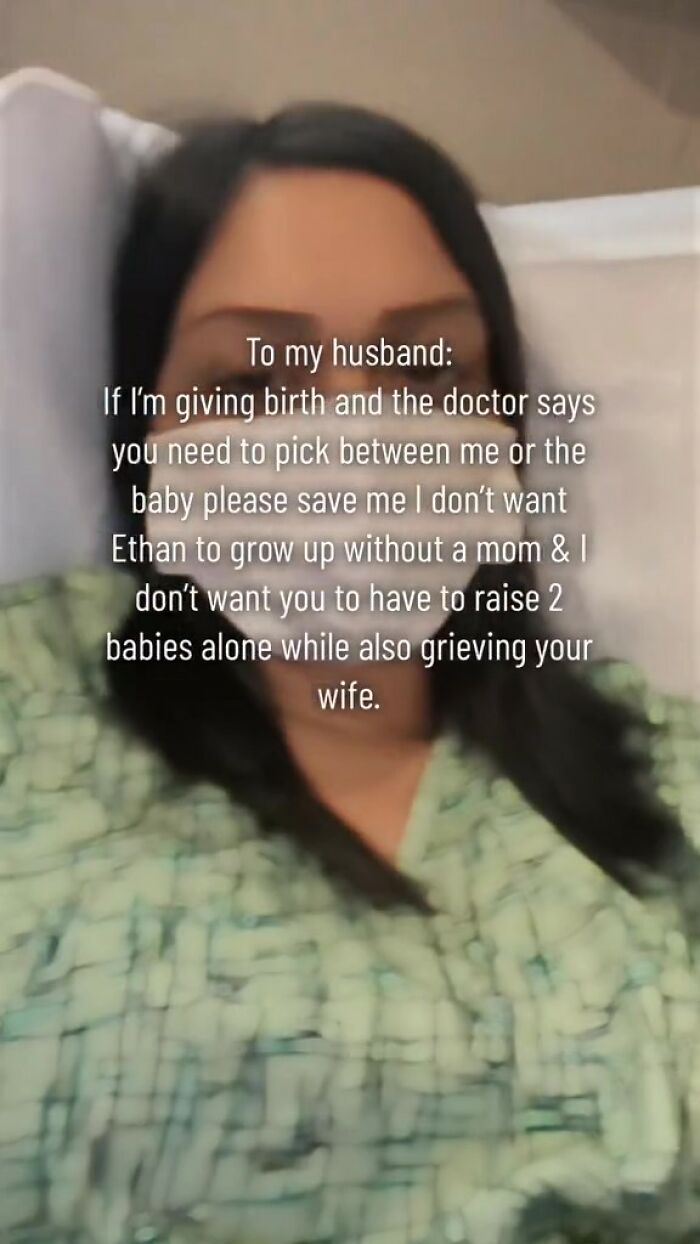 'If you have to choose between me and baby, save me': Mother's emotional plea to husband sparks debate