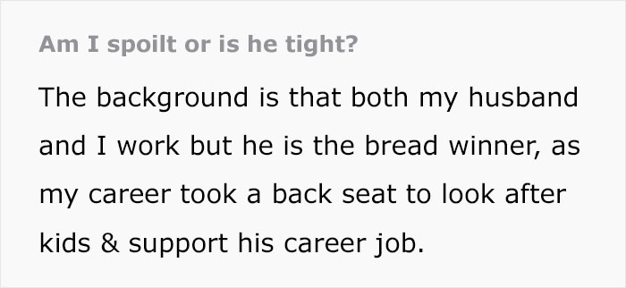Wife Is Upset Her Husband Refused To Move To A Bigger Home, Get Nicer Cars, And Go On Better Holidays After His Raise Wife Is Upset Her Husband Refused To Move To A Bigger Home, Get Nicer Cars, And Go On Better Holidays After His Raise