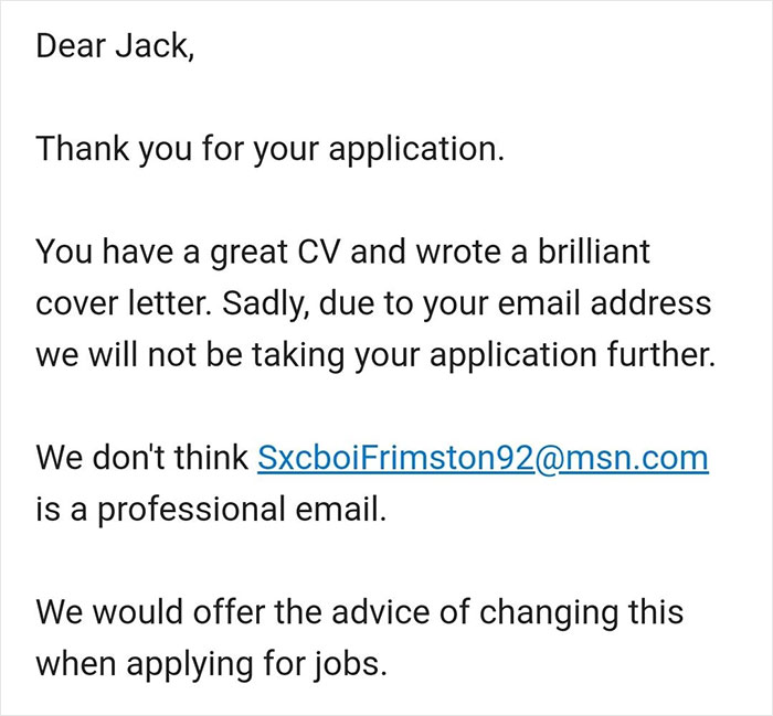 Saw This Beautiful Rejection On Linkedin!