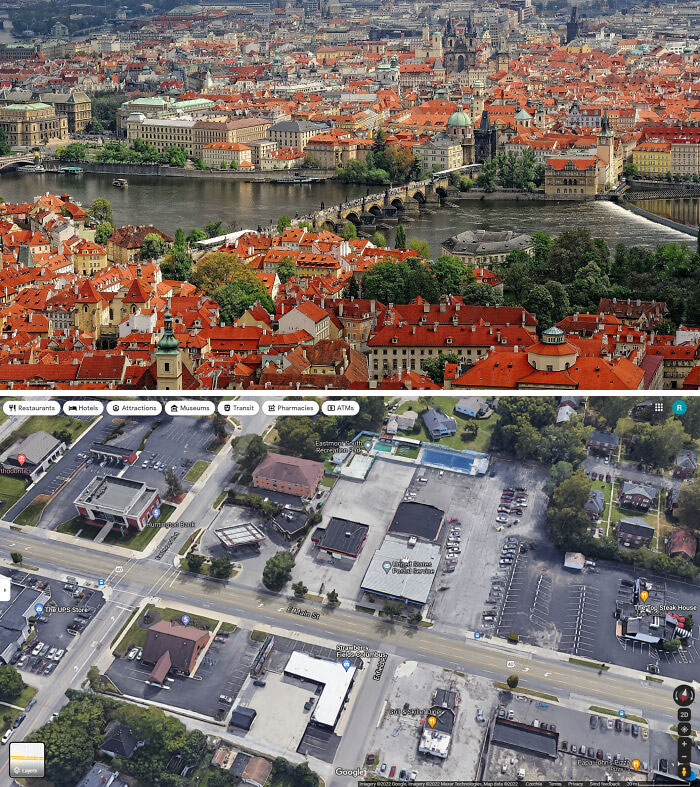 Average European City Versus Average American City