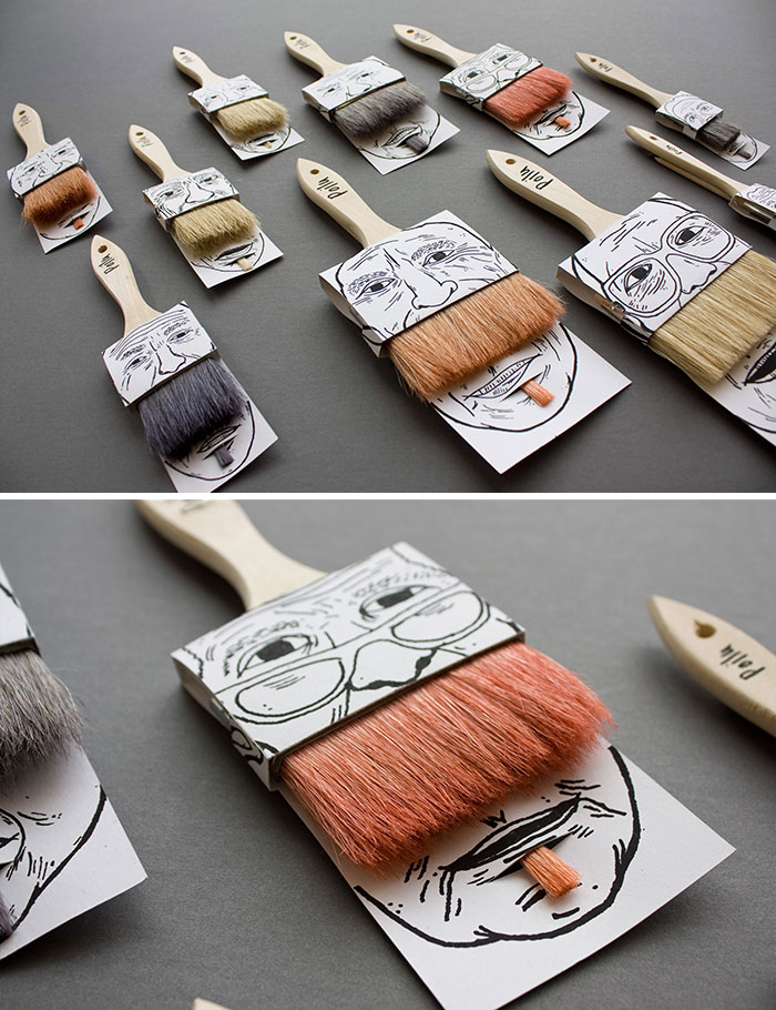 Unusual Paint Brush Packaging