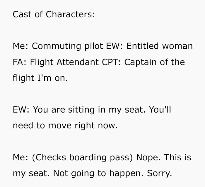 “I've Upgraded To First Class”: Woman Demands Passenger Who Paid For His Seat Move, Captain Decides To Lure Her Out Of The Plane And Leave Her Behind “I've Upgraded To First Class”: Woman Demands Passenger Who Paid For His Seat Move, Captain Decides To Lure Her Out Of The Plane And Leave Her Behind