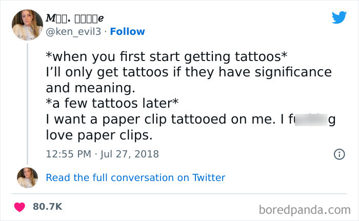 When You First Start Getting Tattoos Vs Few Tattoos Later