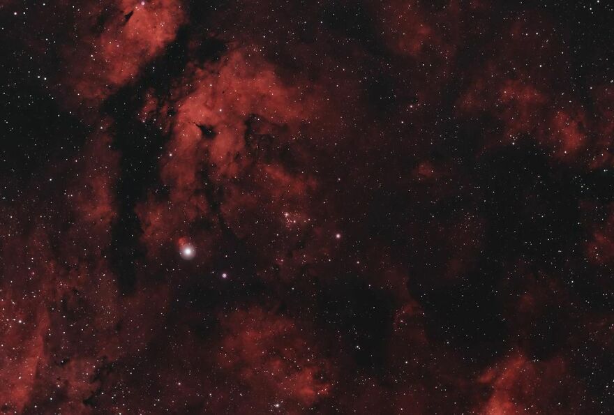 Ic 1318sadr - The Butterfly Nebula And Region Surrounding Sadr In Cygnus