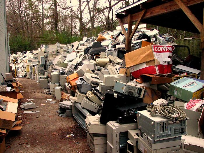 Mountain Of Used Electronics 
