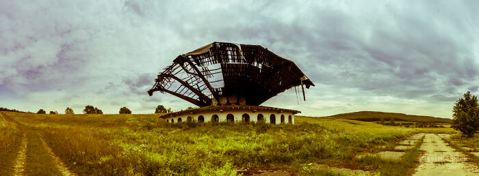 This Building Was A Famous Motocross Grandstand