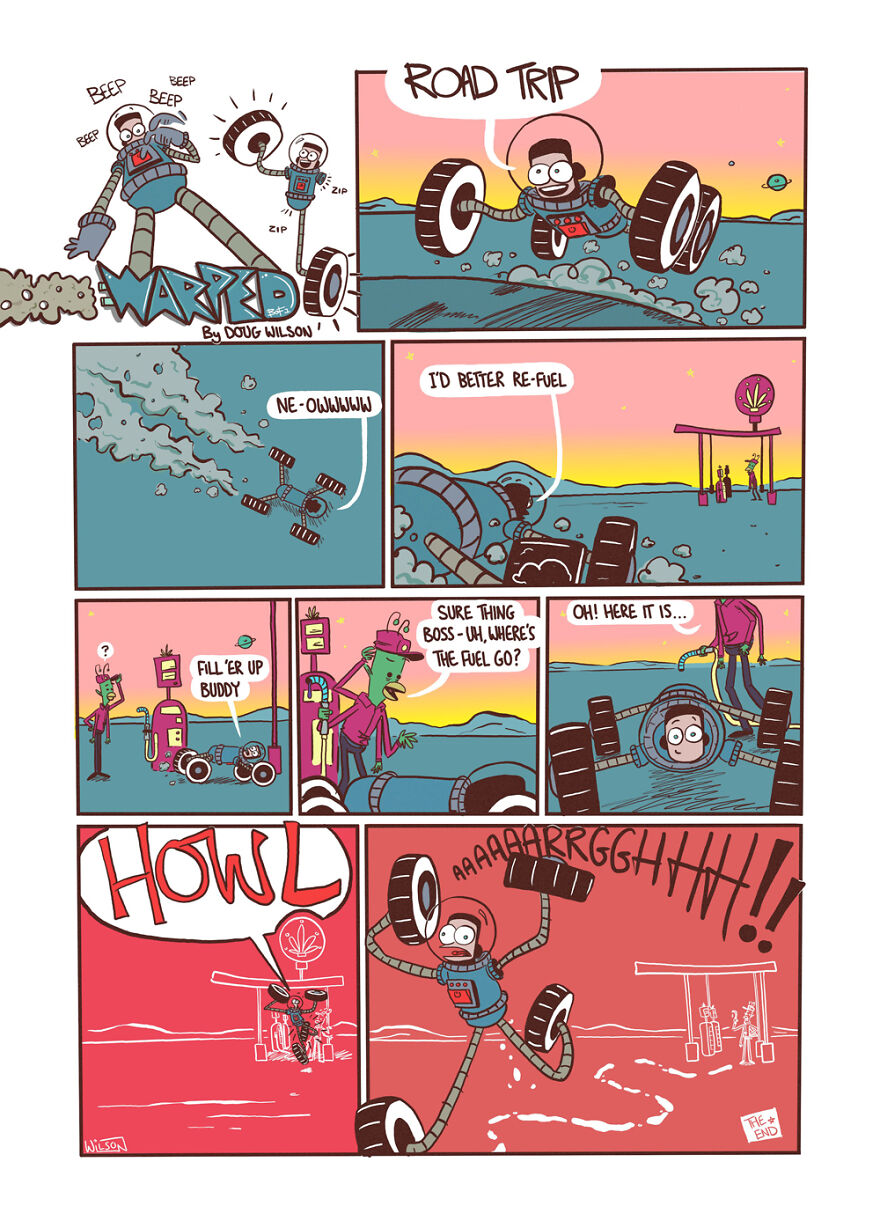 I Make Comics About A Doomed Spaceman And His Robot Side-Kick.