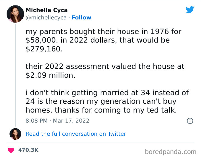 “I Don't Think Getting Married At 34 Instead Of 24 Is The Reason My Generation Can't Buy Homes”