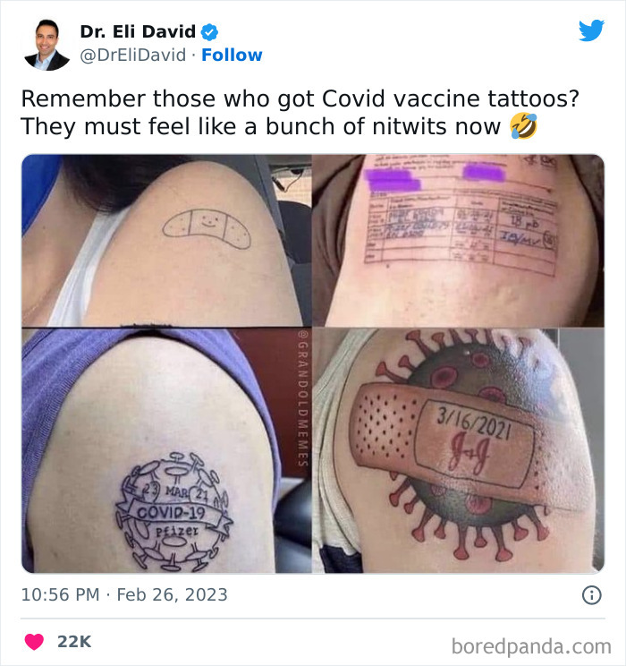 Covid Vaccine Tattoos