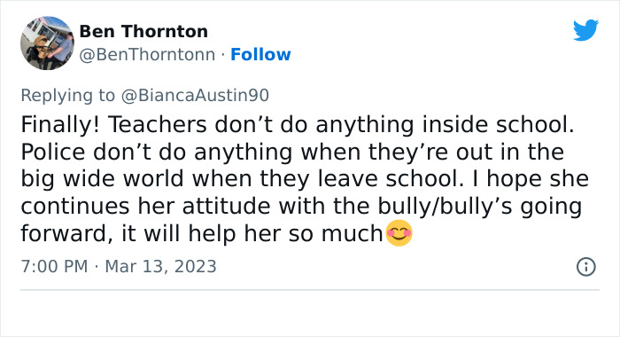 "My Daughter Finally Punched The Bully In The Face": Mom Praises Her Child For Standing Up For Herself, Calls Out School's Reaction "My Daughter Finally Punched The Bully In The Face": Mom Praises Her Child For Standing Up For Herself, Calls Out School's Reaction