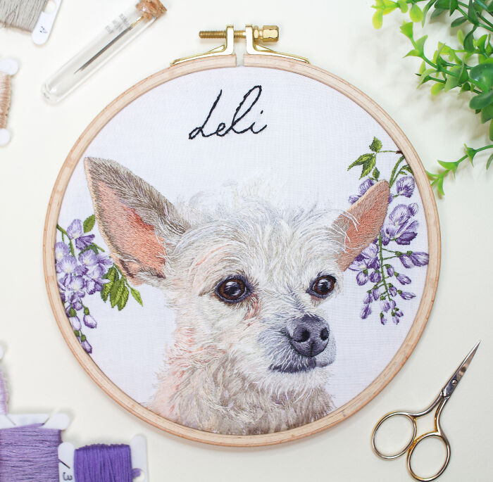 I Made Realistic Embroidered Pet Portraits