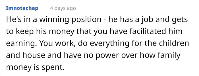 Wife Is Upset Her Husband Refused To Move To A Bigger Home, Get Nicer Cars, And Go On Better Holidays After His Raise Wife Is Upset Her Husband Refused To Move To A Bigger Home, Get Nicer Cars, And Go On Better Holidays After His Raise