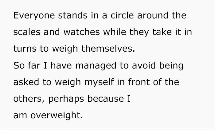 Person Is Left Confused After Their Colleague Brings Scales To Work, Gets Everyone To Weigh Themselves In Front Of Each Other Person Is Left Confused After Their Colleague Brings Scales To Work, Gets Everyone To Weigh Themselves In Front Of Each Other
