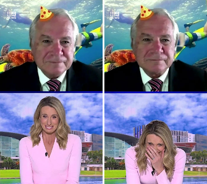 People Are Cracking Up At This Cute Interview Guest Accidentally Changing His Background And Filter From Goofy To Goofier People Are Cracking Up At This Cute Interview Guest Accidentally Changing His Background And Filter From Goofy To Goofier