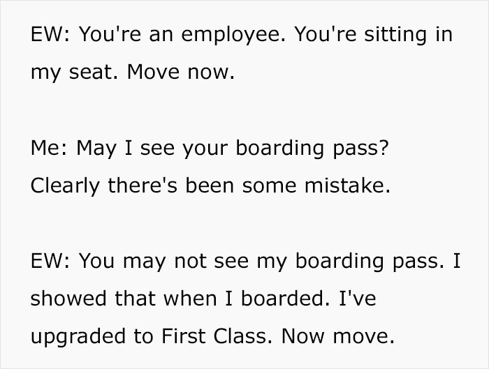 “I've Upgraded To First Class”: Woman Demands Passenger Who Paid For His Seat Move, Captain Decides To Lure Her Out Of The Plane And Leave Her Behind
