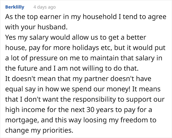 Wife Is Upset Her Husband Refused To Move To A Bigger Home, Get Nicer Cars, And Go On Better Holidays After His Raise
