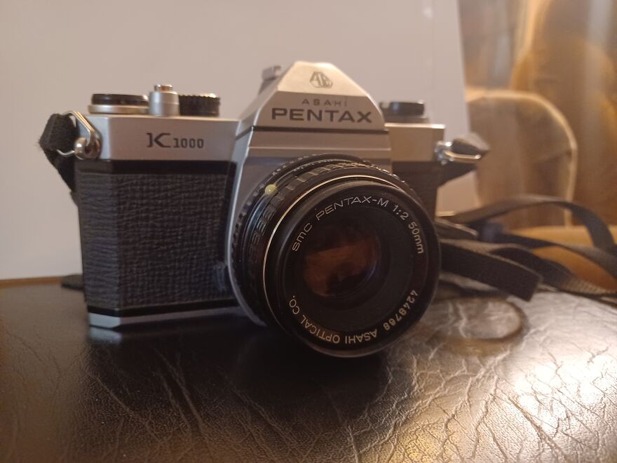 Pentax K1000 35mm Camera I've Had Since 1980. Original Lens Too. Fully Mechanical, No Battries Needed