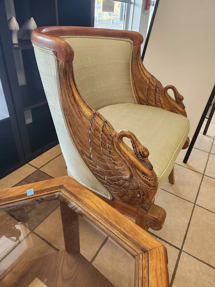 Two Of These Gorgeous Chairs Are In Goodwill In Nanuet, NY For 29.99 Each. I Regret Leaving Them But I Have No Spots For Them In My Home Or At My Store