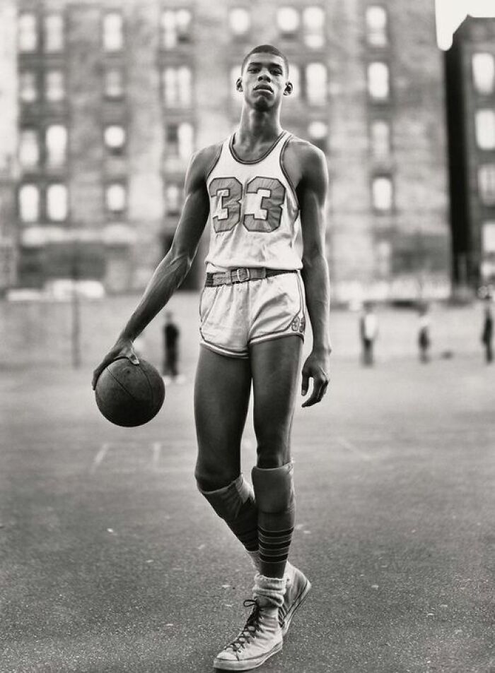 Kareem Abdul Jabbar, fotografiado en Nueva York por Richard Avedon, 1963