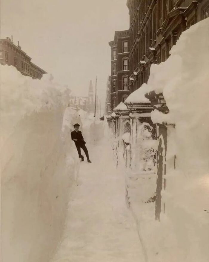 In March 1888, A Massive Blizzard Hit The East Coast Of The United States, Stretching From Chesapeake Bay To Canada