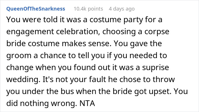 A man wears a wedding dress to his friend's engagement party and finds out that it is an actual wedding.